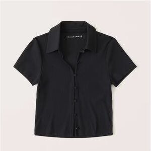 Abercrombie & Fitch Black Short Sleeve Top